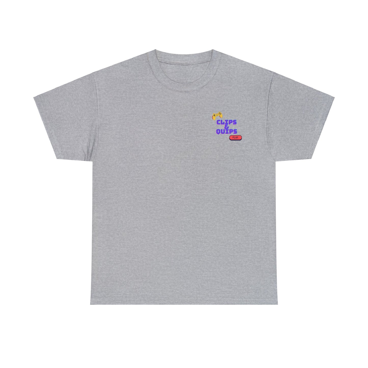 Classic Heavy Cotton Tee Get Clipped design with CAQ Classic Logo